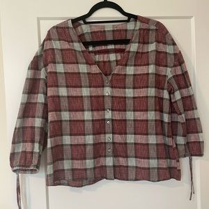 Madewell Plaid Blouse